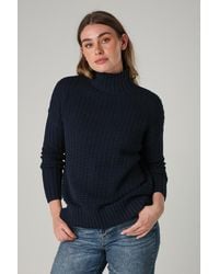 French Connection - Cotton Mozart Popcorn Knit High Neck Jumper - Lyst