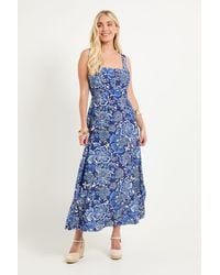 Wallis - Petite Summer Floral Maxi Dresss - Lyst