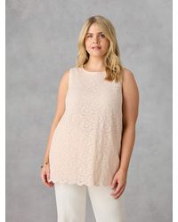 Live Unlimited - Lace Sleeveless Breathable Top - Lyst