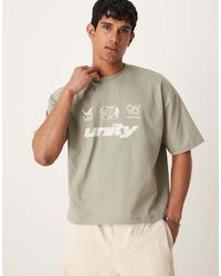 ASOS - Boxy Oversized T-Shirt With Front Chest Graphic - Lyst