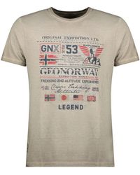GEOGRAPHICAL NORWAY - T-shirt Met Korte Mouwen Sw1562hgno Man - Lyst