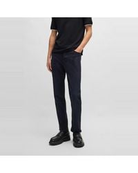 BOSS - Hugo Tapered Fit Five Pocket Jeans - Lyst