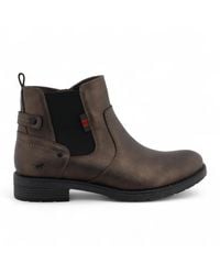 Mustang - Golden Chelsea Ankle Boots - Lyst