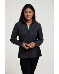 Mountain Warehouse - 'Idris' Panelled Fleece Jacket With Pockets Warm Everyday Coat - Lyst