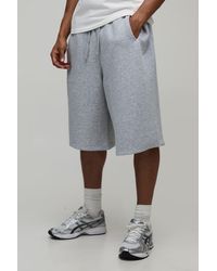 BoohooMAN - Pleated Heavyweight Jersey Bermuda Jort - Lyst