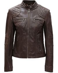 Pelle D'annata - D’Annata Ladies Real Leather Biker Jacket - Lyst