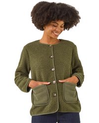 Roman - Fleece Pocket Front Jacket - Lyst