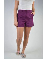 Secret Label - Linen Blend Turn-Up Shorts - Lyst