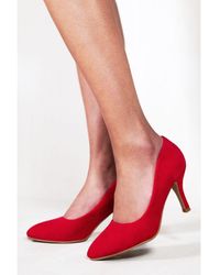 Where's That From - 'Paola' Mid High Heel Court Pump Shoes With Pointed Toe - Lyst