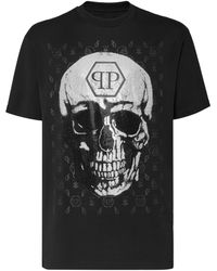 Philipp Plein - T-Shirt Ronde Hals Skull And Plein - Lyst