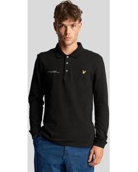 Lyle & Scott - Long Sleeve Polo Shirt With Matching Print - Lyst