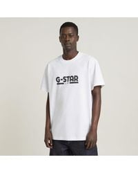 G-Star - G-Star Raw Line Script Loose T-Shirt - Lyst