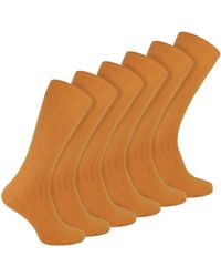 Sock Snob - Plain Coloured Cotton Rich Ribbed Dress Socks - Lyst