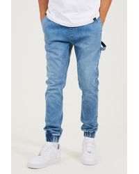 Brave Soul - Light Slim Fit Cuffed Carpenter Style Jeans - Lyst