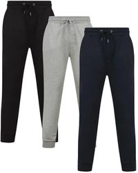Tokyo Laundry - 3-Pack Cuffed Joggers With Logo Badge - Lyst