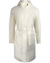 Parajumpers - Eulalia Moonbeam Hooded Padded Long Jacket Cotton - Lyst