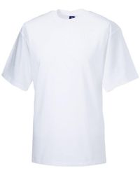 Russell - Organic Short-Sleeved T-Shirt Cotton - Lyst