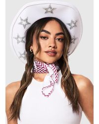 Boohoo - Star Embellished Cowboy Hat - Lyst