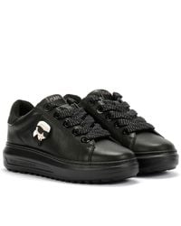 Karl Lagerfeld - Kapri Lug Karl Nft Lo Lace Sneaker Aus Leder - Lyst