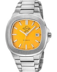 Gevril - Gv2 Automatic Potente Swiss Mustard Dial 316L Stainless Steel Bracelet Watch - Lyst