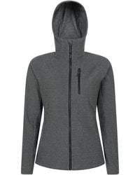 Mountain Warehouse - 'Grid' Hooded Midlayer Jacket Breathable Active Outdoor Full Zip Top Fabric - Lyst