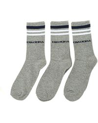 Diadora - Pack-3 High Top Sports Socks D9090 - Lyst