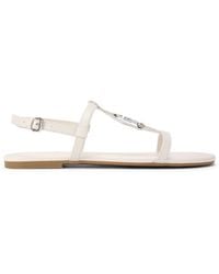 Kurt Geiger - Leather Bromley Flat Sandal Sandals - Lyst