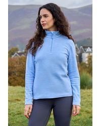 Mountain Warehouse - 'Snowdon' Fleece Top Half Zip Breathable Quick Dry Sweater - Lyst