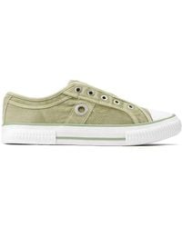 S.oliver - S Oliver Canvas Slip-On Trainers - Lyst