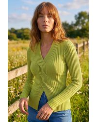 Roman - Cable Split Detail Rib Jumper - Lyst