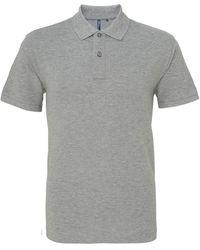 Asquith & Fox - Plain Short Sleeve Polo Shirt (Heather) - Lyst