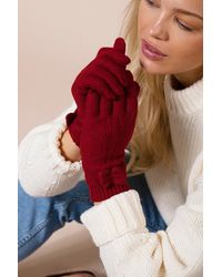 SVNX - Bow Knitted Gloves - Lyst