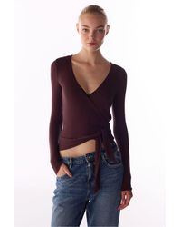Penti - Cashmere Envelope Long Sleeve Blouse - Lyst