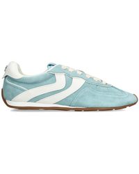 Steve Madden - Suede Abbi Pale Sneakers - Lyst