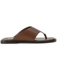 Steve Madden - Leather Illia Cognac Sandals - Lyst