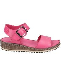 Hush Puppies - Ladies Ellie Leather Wedge Sandals - Lyst