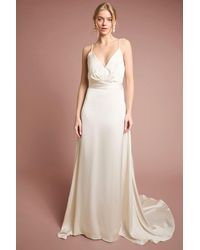 Oasis - Strappy V Neck Wedding Dress - Lyst