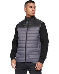 Crosshatch - Presnell High-Neck Gilet Cotton - Lyst