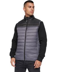 Crosshatch - Presnell High-Neck Gilet Cotton - Lyst