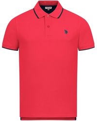U.S. POLO ASSN. - U. Polo Assn. Classic Fit Polo Shirt Met Korte Mouwen Gemaakt Van Katoenen Elastaan - Lyst