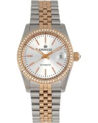 Empress - Constance Automatic Bracelet Watch W/Date - Lyst