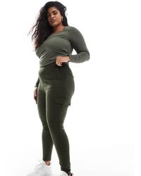 Yours - Cargo Pocket Ponte Leggings - Lyst