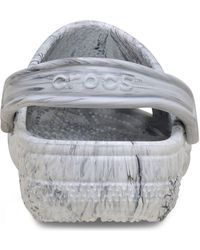 Crocs™ - Classic Marbled Clog Thermoplastische Zwarte/Witte Klompen - Lyst
