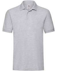 Fruit Of The Loom - Premium Pique Polo Shirt (Athletic Heather) - Lyst