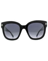 Tom Ford - Sunglasses 0613 Beatrix 01C Shiny Smoke Mirror - Lyst