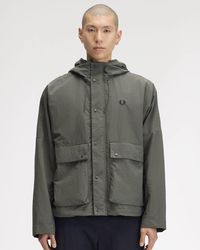Fred Perry - Cropped Ripstop Parka - Lyst