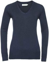 Russell - Marl V-Neck Sweatshirt - Lyst