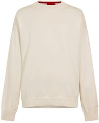 HUGO - Swart Crew Sweatshirt - Lyst
