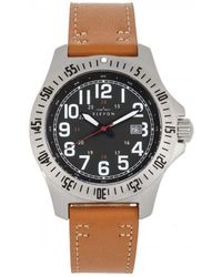 Elevon Watches - Aviator Leather-Band Watch W/Date - Lyst