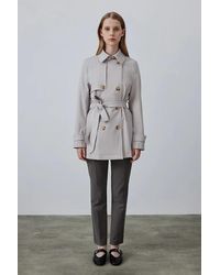 GUSTO - Tailored Short Trench Coat - Lyst